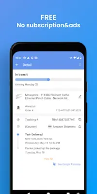 Package Tracker Track Parcels android App screenshot 2